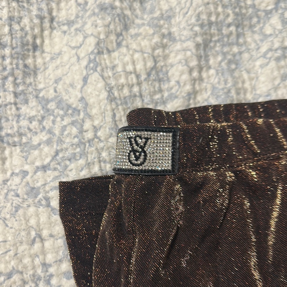 Victoria’s Secret Shimmering Brown Satin Pajama Set - Picture 3 of 4